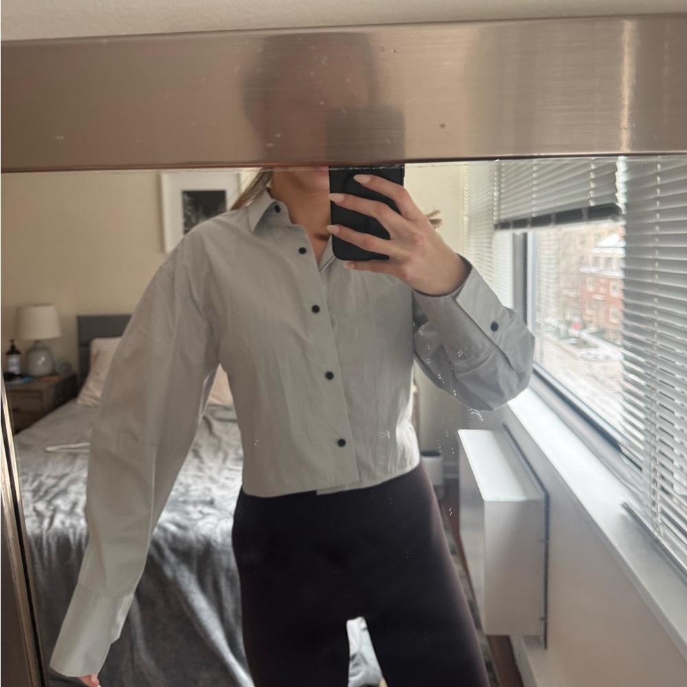 rag & bone Light Gray Shirt Jacket